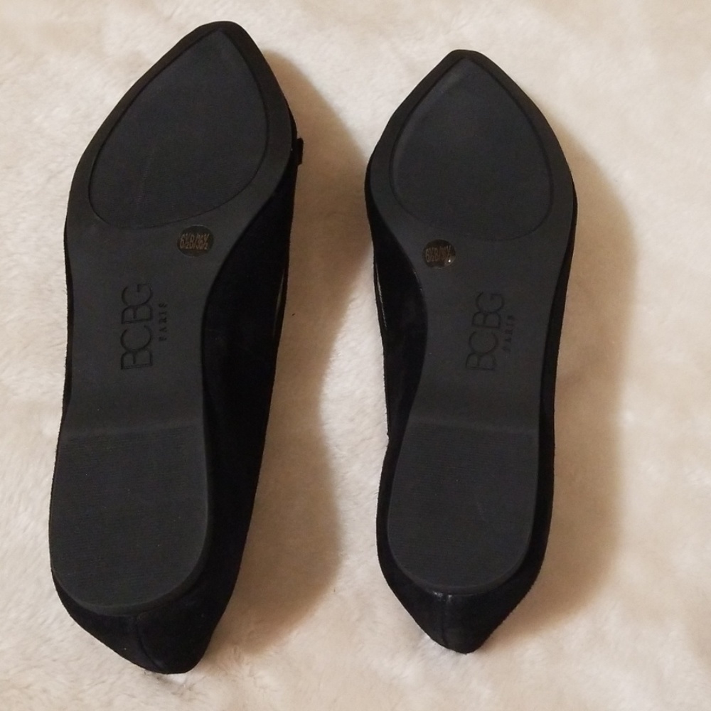 NIB<BCBG Paris> 👠 Zarine Black Suede Flats - Picture 6 of 8